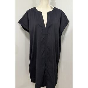 NEW Vineyard Vines Seastitch Margo Shirt Dress Nautical Black Size XL NWT $148